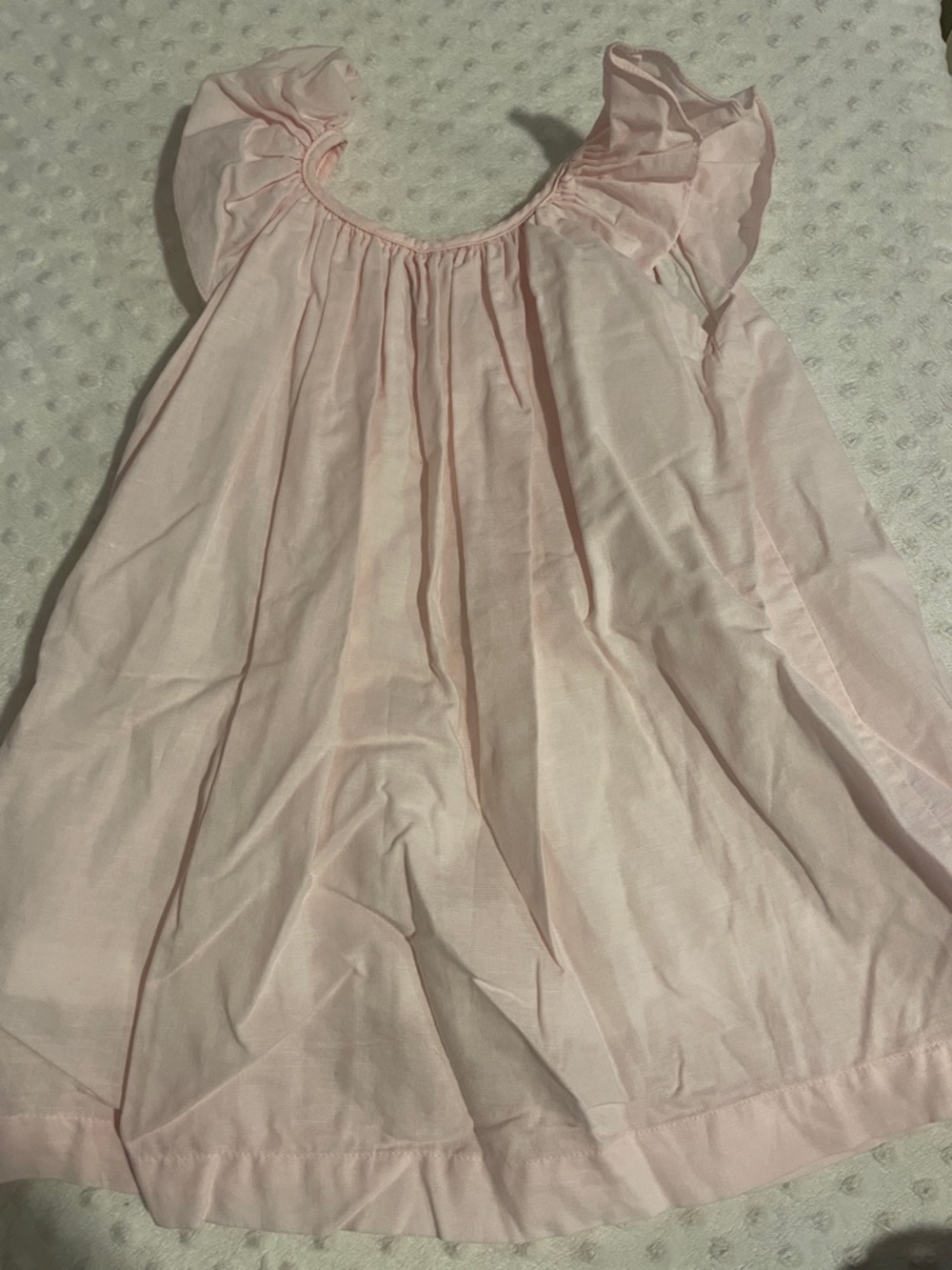 Girls Flutter Sleeve Pink Dress